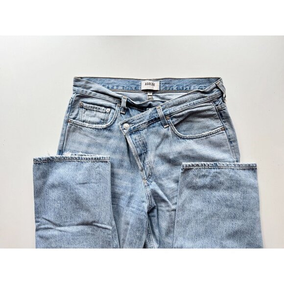 AGOLDE Criss Cross Suburbia High Rise Upsized Loose Boyfriend Jeans, Size 29 - Picture 10 of 14